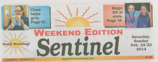 Sentinel weekend edition masthead